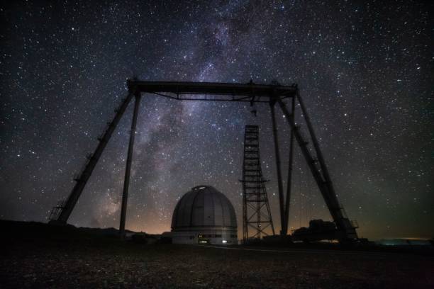 istock Special Astrophysical Observatory with milky way stars in the sky during nighttime 1433571349