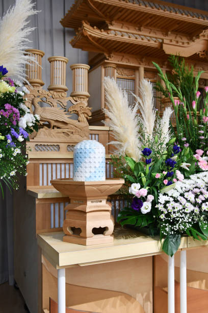 funeral It is the altar of the wake funeral home chairs stock pictures, royalty-free photos & images