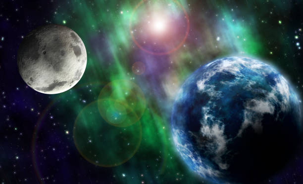 istock Space illustration of planets and stardust. 1433580680