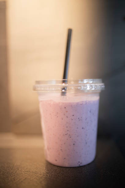 istock Close-up of a disposable milkshake cup 1433586201