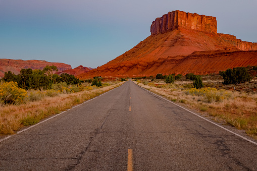 Scenic drive in Castle Valley, Utah