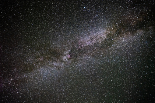 Spiral galaxy in deep space.