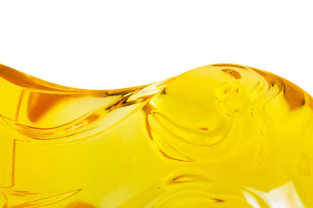 istock Vegetable oil background on white background close up 1433606325