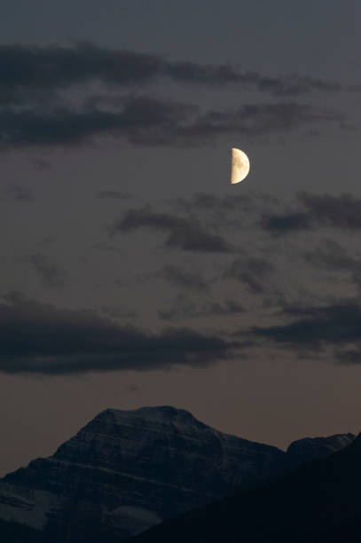 istock moonlight with a bit of clouds and the rocky mountains 1433607976