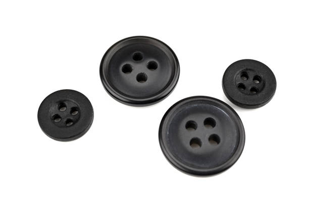 istock 2 large black buttons and 2 small black buttons 1433610364