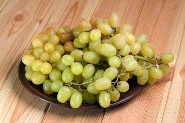 istock Sweet ripe white unwashed grapes 1433615130