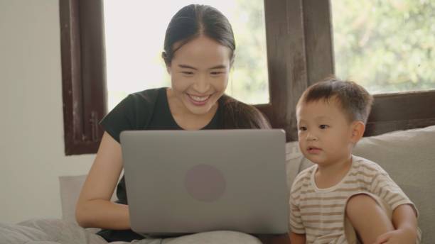 istock Mother and son activities. 1433616055