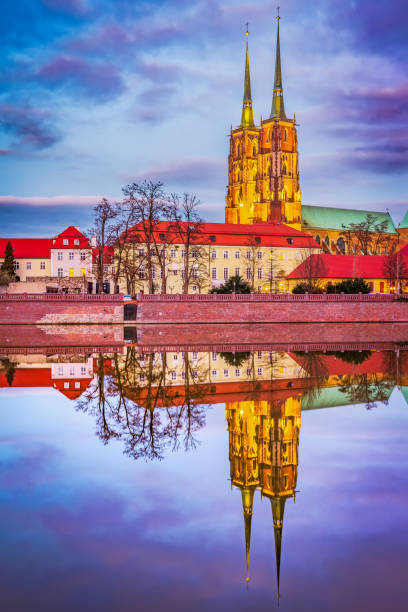 istock Wroclaw, Poland - Cathedral Island and Oder River, beautiful Polish city 1433619204