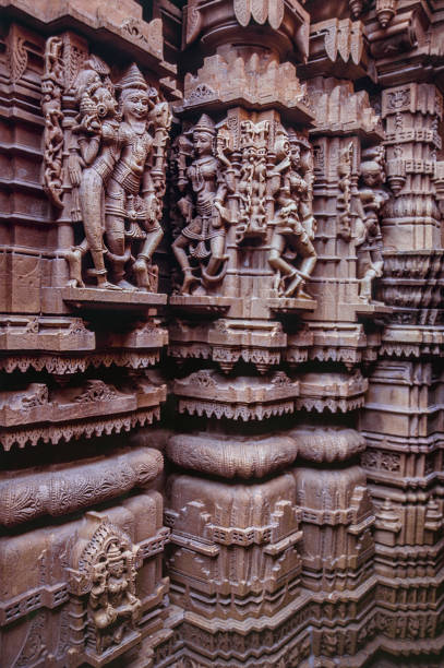 Wall relief from a temple in Udaipur, India. Positive Film scanned.