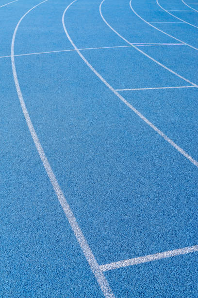 istock Lines of an athletic running track 1433620164