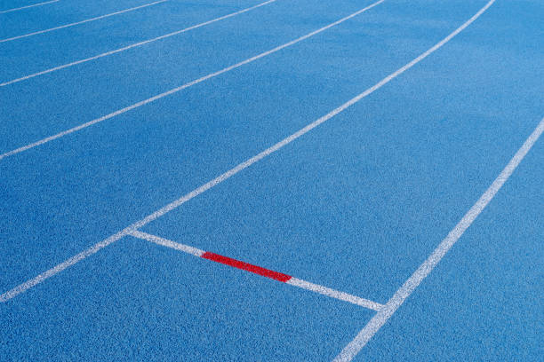 istock Lines of an athletic running track 1433620168