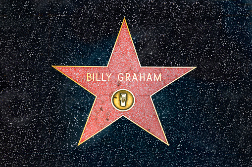 Los Angeles, United States - 15 Jul 2017: Alley of stars in Hollywood, Los Angeles, California, USA