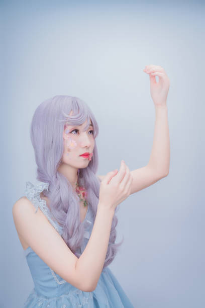 istock A girl with petals on her body 1433625572