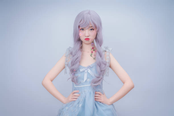 istock A girl with petals on her body 1433625589