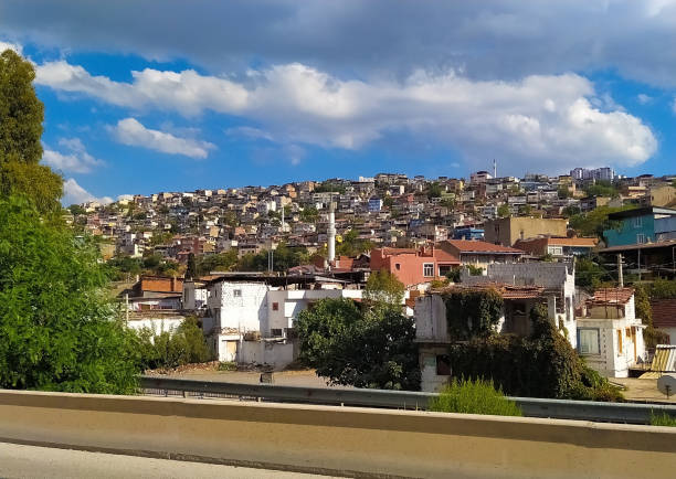 istock Chaotic housing construction on Kadifekale hill in Izmir, Turkey. 1433625804