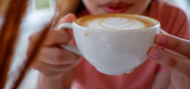 istock Ready to drink hot coffee latte froth art. 1433627957