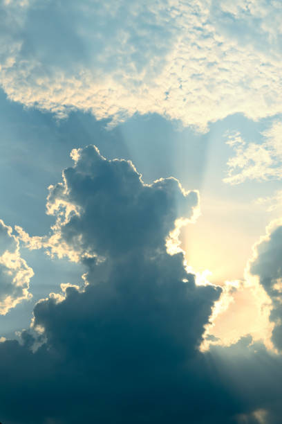 istock Sunlight shoots in cumulonimbus clouds 1433629643