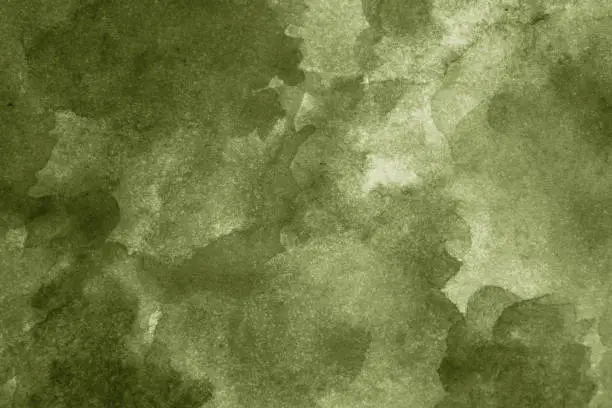 Photo of Light olive green abstract watercolor. Art background for design.