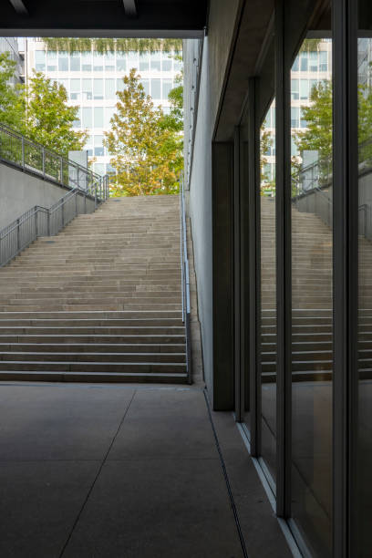 istock Stairs leading to the sunken square 1433630932