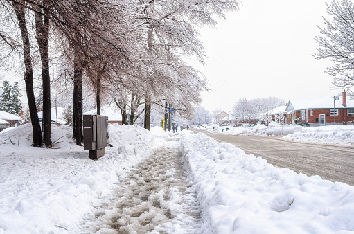 Winter scene in Toronto, Canada
