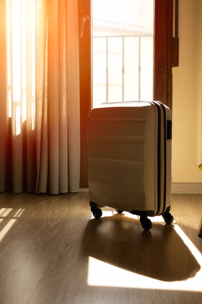 istock Suitcase locked in hotel room 1433633316