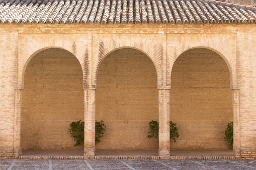 Set of arches in a mosque.