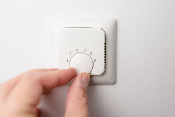 istock Heating thermostat turned off to save energy 1433641452