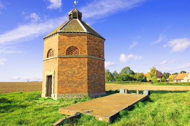 The Dovecote is a marvellous hexagonal heritage tower, in Letwell, Doncaster, South Yorkshire, on Saturday, 15th October, 2022.