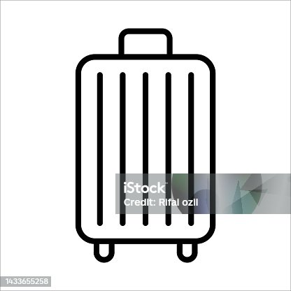 istock Suitcase Icon Logo Design Vector Template Illustration Sign And Symbol 1433655258