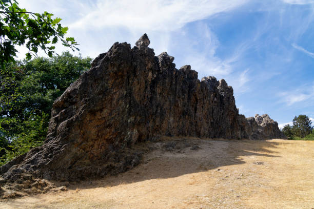 The rock formation Eschbacher Klippen near the German town Usingen in Hessen