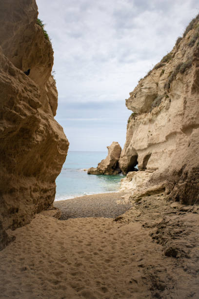 istock Bay with rocks and sea 1433664824