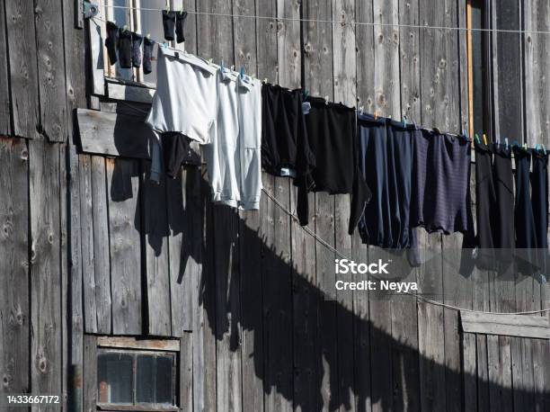 Drying Clothes In The Village Of Žabljak Montenegro Stock Photo - Download Image Now