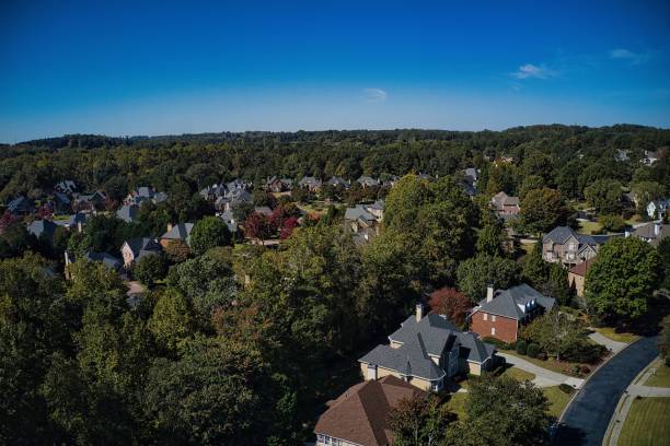 istock Aerial view of an upscale subdivision. 1433668154
