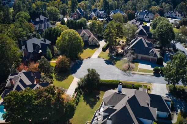 istock Aerial view of an upscale subdivision. 1433668194