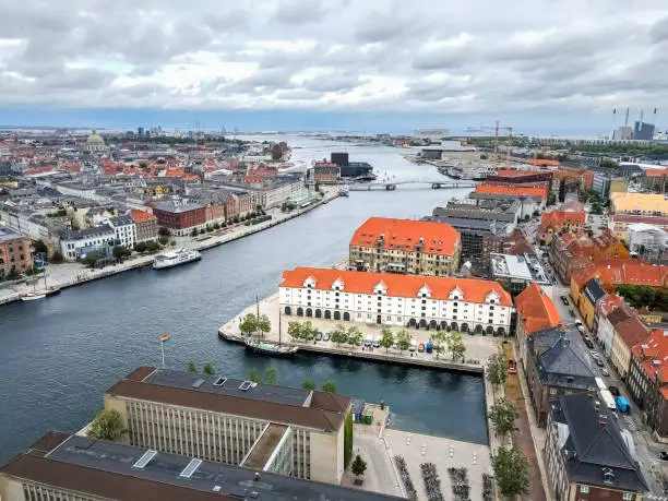 Photo of Beautiful view of the canals in the  city of Copenhagen the capital of Denmark