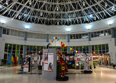 Port of Spain, Port of Spain, Trinidad island, Trinidad and Tobago: main terminal of Piarco International Airport, serving the Trinidadian capital, Port of Spain, and the island of Trinidad - primary hub and operating base for the country's national airline, as well as the Caribbean's largest airline, Caribbean Airlines - operated by Airports Authority of Trinidad and Tobago