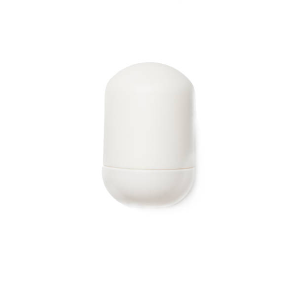 istock Cosmetic antiperspirant isolated on white background, top view 1433681568