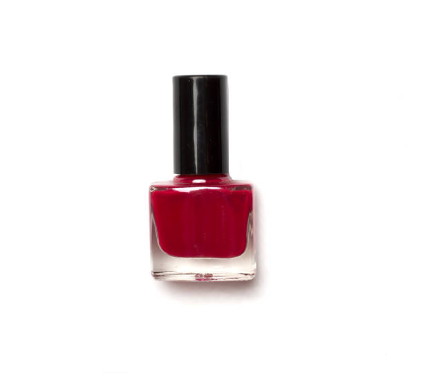 istock Nail polish isolated on white background, top view 1433681573