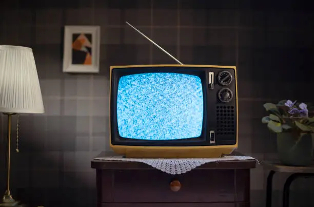 Photo of 1970's style room with tv
