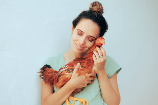 Environmental vegan activist expressing care for animals