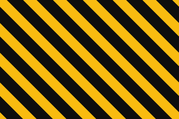 Warning seamless pattern with yellow and black diagonal stripes. Warn caution background. Yellow and black lines tape. Hazard caution sign seamless texture. Vector illustration Warning seamless pattern with yellow and black diagonal stripes. Warn caution background. Yellow and black lines tape. Hazard caution sign seamless texture. Vector illustration. road chevron warning signs stock illustrations