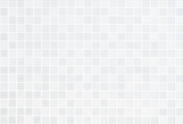 istock White tile wall chequered background bathroom floor texture. Ceramic wall and floor tiles mosaic background in bathroom and kitchen clean. Design pattern geometric with grid wallpaper decoration pool. 1433695715