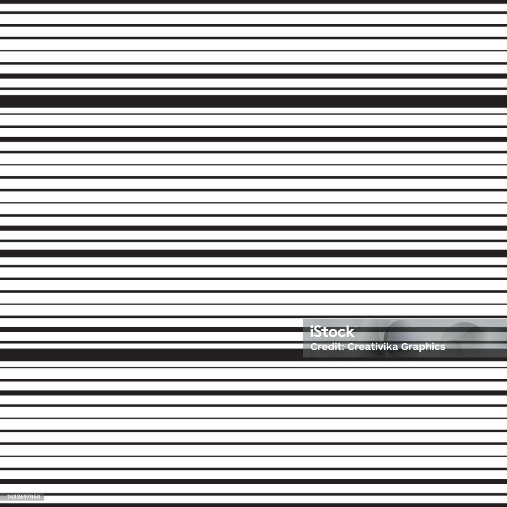 Simple Horizontal Pattern Striped Horizontal Seamless Pattern Stock Illustration - Download Image ...