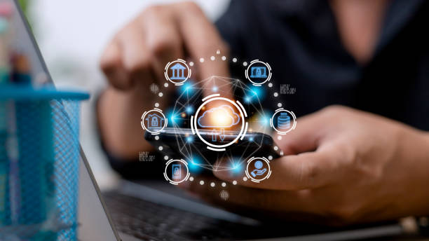 istock Cloud computing is a type of technology that allows you to store Storage of information. Concept of networking and internet service. 1433700857