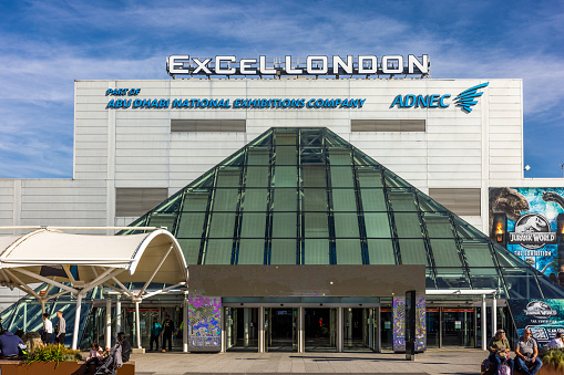 ExCeL London is an exhibition and international convention centre in the Custom House area of Newham, East London. Shot 11 October 2022.