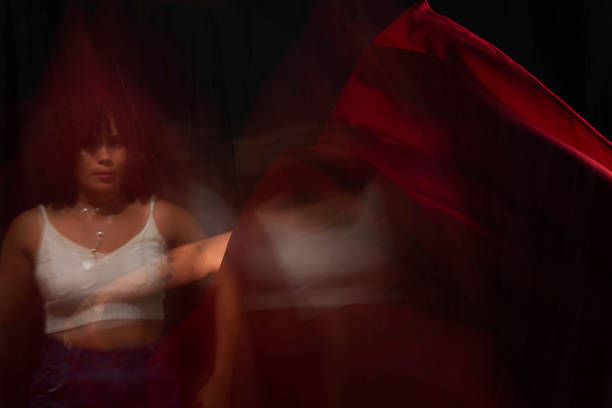 istock Time lapse view of woman moving a rag. 1433708057