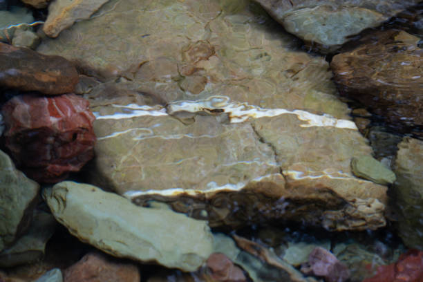 Details of Stones in a Clear Mountain Stream