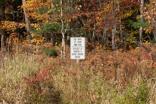 Duchesnay Falls Trails in Autumn by North Bay, Ontario