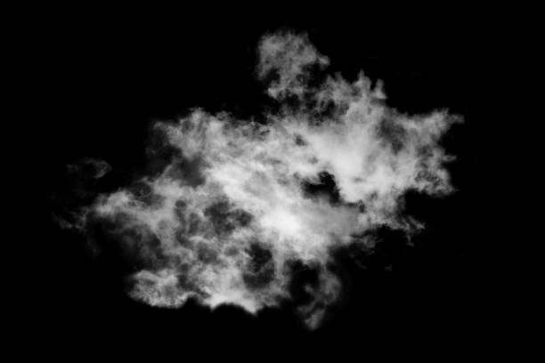 istock Textured cloud,Abstract black,isolated on black background 1433722994