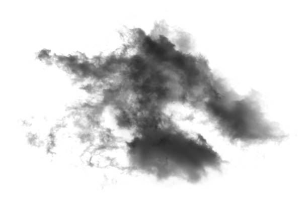 istock Textured Smoke,Abstract black,isolated on white background 1433723079